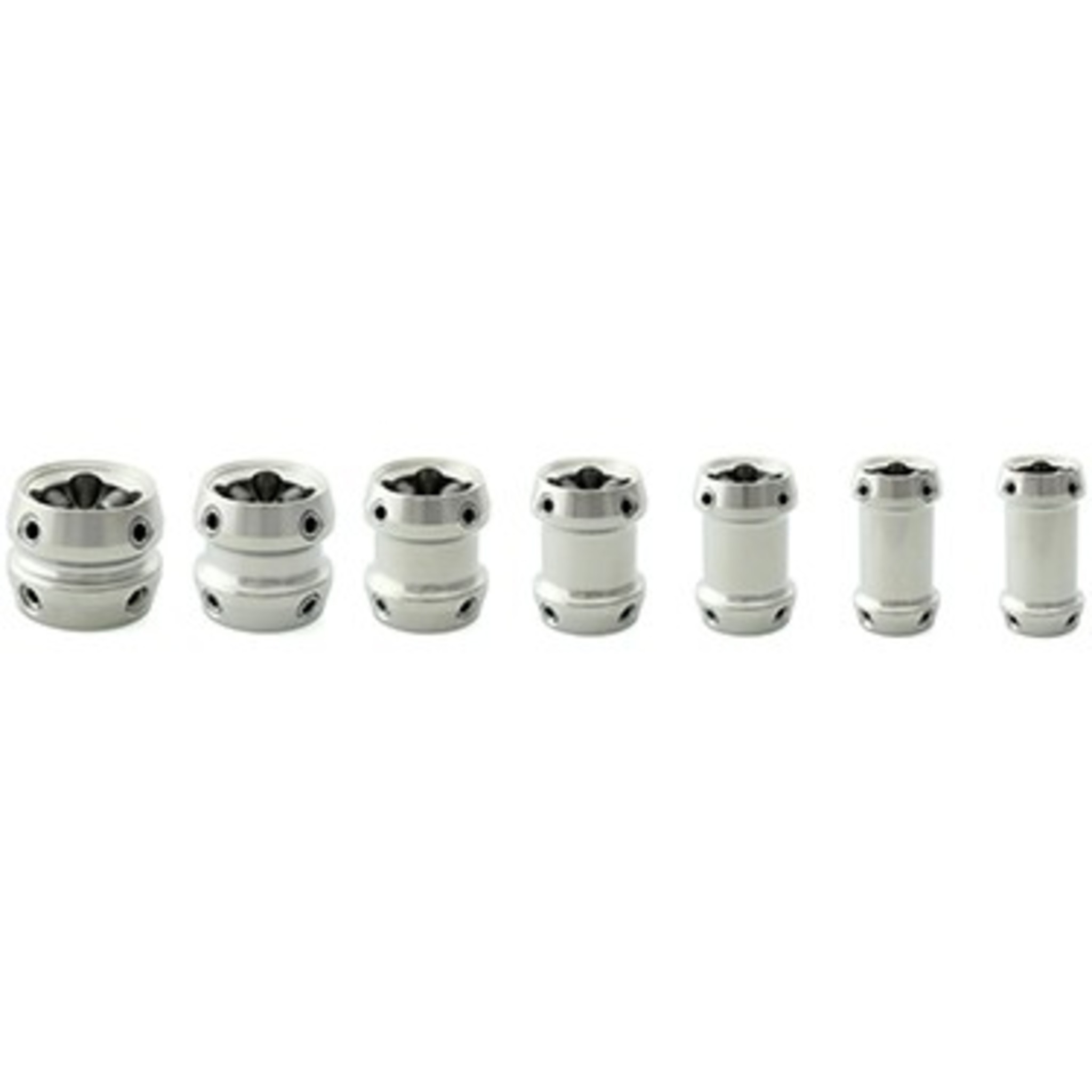 Adaptateur double pour pyramide, en titane