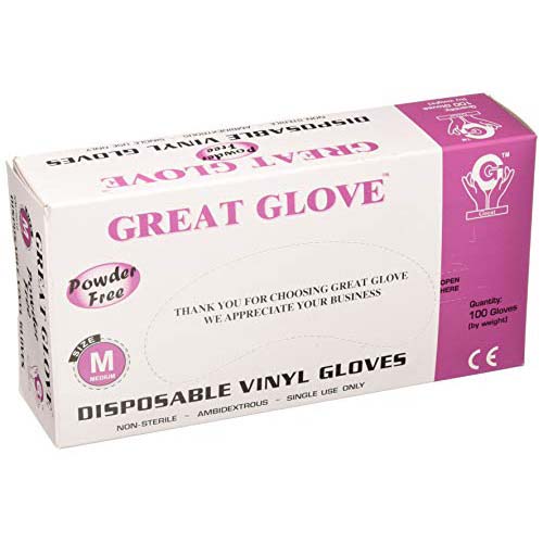 Gants jetables en vinyle