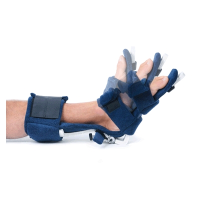 Orthèse tibio-pédieuse goniométrique ComfySplintsᵐᶜ à ressort de rappel