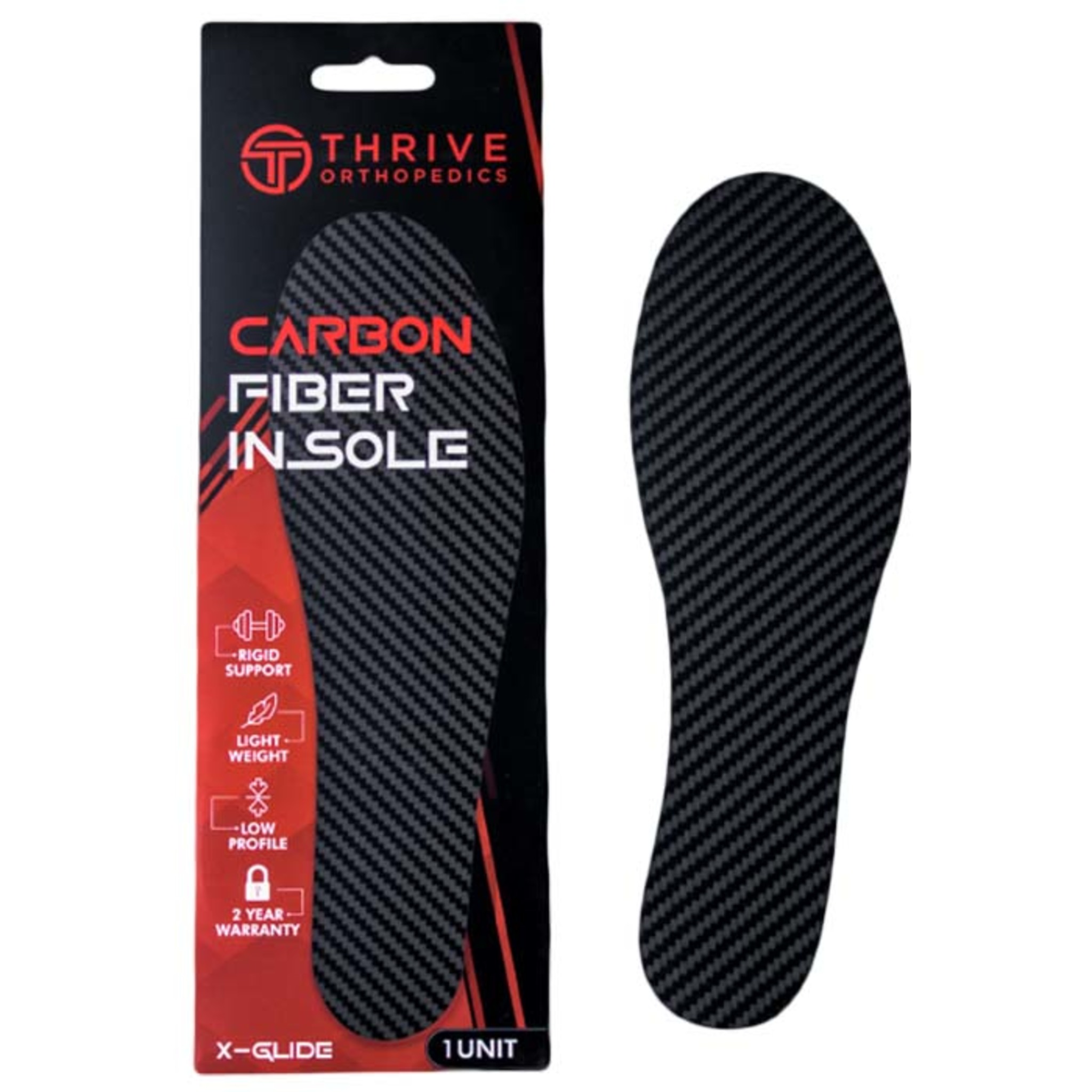 X-Glide Rigid Carbon Fiber Footplates