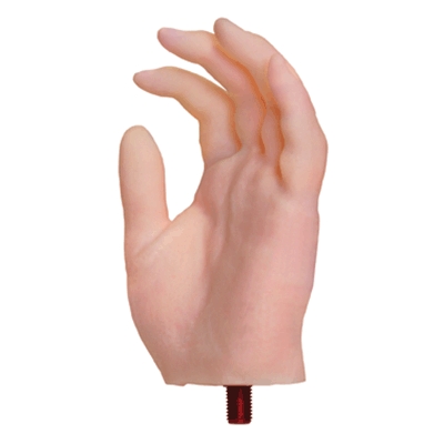 Options de connecteur Regal pour gant en silicone avec main en mousse interne et connecteur